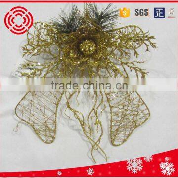 Promotional Gold Iron Star With Ornament Outdoor Decoration photo-5
