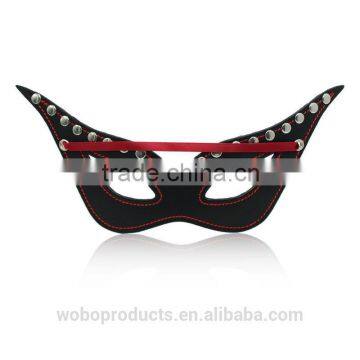 Fetish Adult Novelty Product Sex Toy PVC leather blindfold eye mask