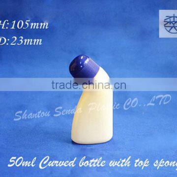 50ml liquid applicator bottles plastic bottles with sponge applicator