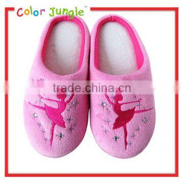 Beautiful lady slipper, ballet girl slippers pattern for indoor cotton lady slipper,lady slipper