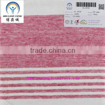 100%LINEN STRIPE FABRIC
