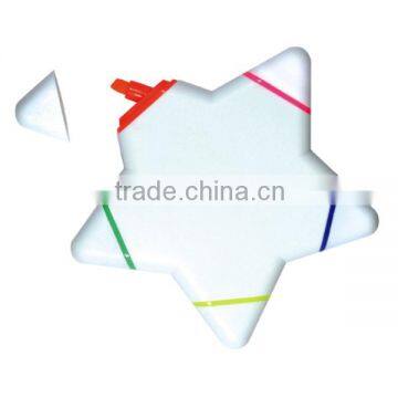 2014 High Quality Promotional Cheap Star Shaped Highlighter Pen