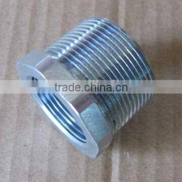 Custom lathe machine turning thread hex nut screw part