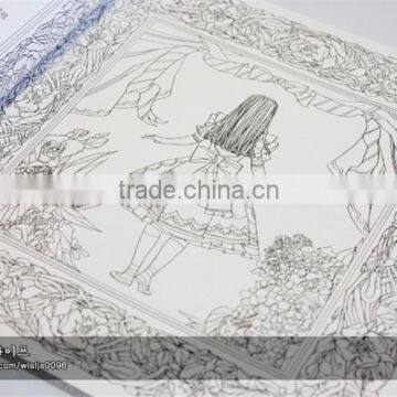 2015 Wholesale New Arrive Hand-painted Secret Garden Series Alice in Wonderland Adult Coloring Books photo-5