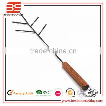 2016 Long Flat Metal Chrome Plated BBQ Skewers, Grill / Barbecue Shish Kebab Kabob