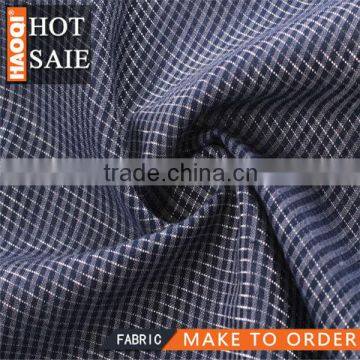 china supplier Cotton polyester Metallic checks fabric for casual clothes