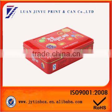 rectangular skittles tin box, square candy tin box