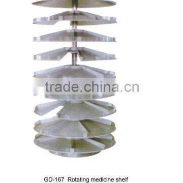 Rotating medicine shelf