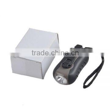 3 Modes Light Plastic Dynamo Hand Crank Torch Light photo-5