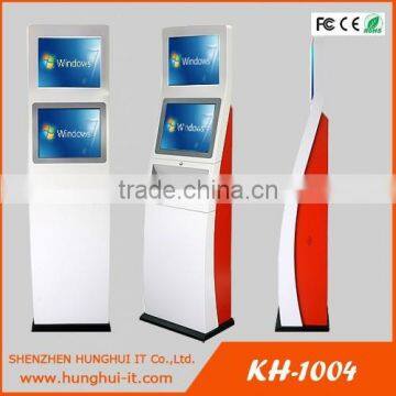 Customizable free standing cash or card interactive touch screen payment kiosk