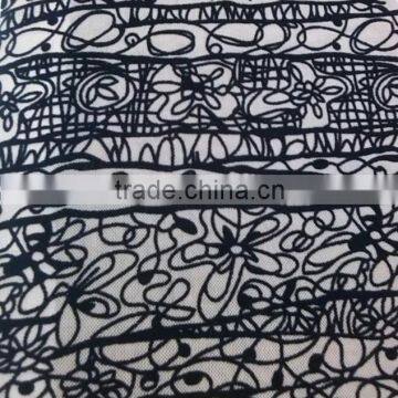 polyamide solid mesh fabric flock printing