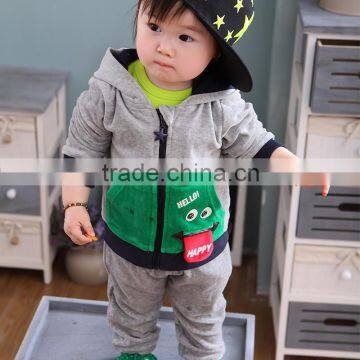 Fancy Pattern Children Boy Clothing Set Korea Designs Frock Suits Of Child Clothes