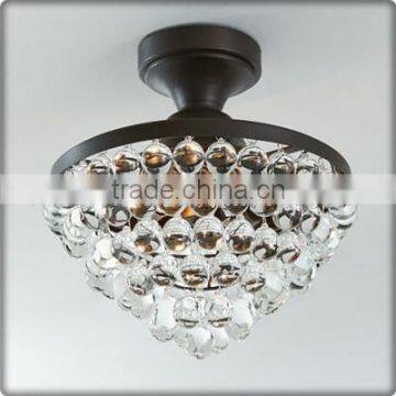 UL CUL Listed Painted Coffee Hotel Crystal Ceiling Lamp C40029