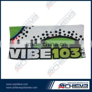 OEM 100%polyester full sublimation beach towel/sports towel