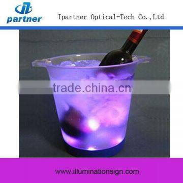 New Type Round Ice Buckets Led Bottom For Beer