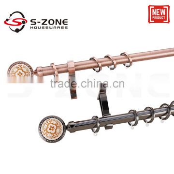 hot sale Stainless steel curtain rod pipe or curtain rod head