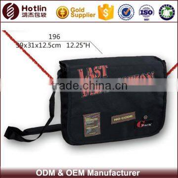 Black 900D Boy College Student Shoulder Bag