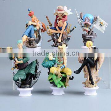 custom make japanese cartoon PVC action figures production/OEM custom japanese cartoon plastic action figures China factory