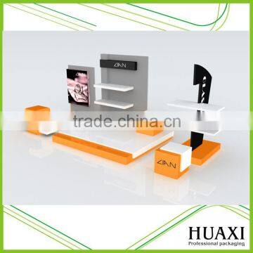 Promotional Orange and White Wooden Sunglasses Display Stand