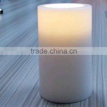 White color waterproof pillar candle popular hot sale outdoor led candle