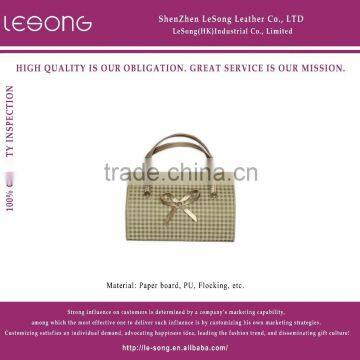 2015 Hanging Popular Ladies' Small PU Leather Packaging Jewelry Bag