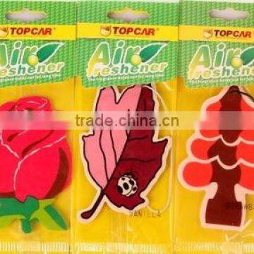 Factory OEM new fruit style hanging paper car air freshener