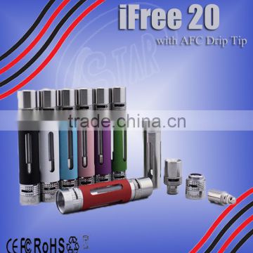 European hottest selling 1.5ml adjustable airflow control dvc coil tank atomizer with resistance range from 0.5ohm to 1.8ohm