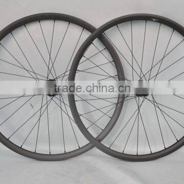 Wheel bike 2014 New 26ER 35mm hooklesse wide rims carbon MTB wheelset for sales