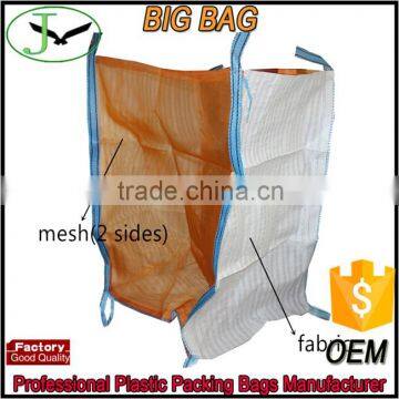 wholesale 800kg breathalbe pp woven big bag for firewood storage