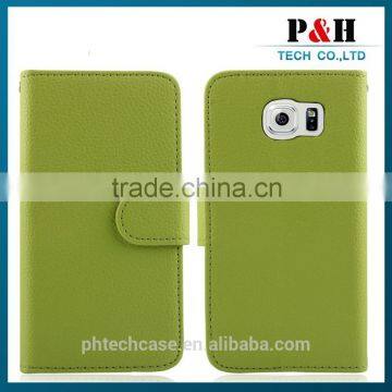 High Quality Leather Cover Case for Samsung Galaxy s6 Case for Samsung Galaxy s6 Leather Case photo-4