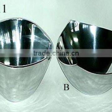 Aluminium Mirror Polish Fruit Bowls/ Dish.