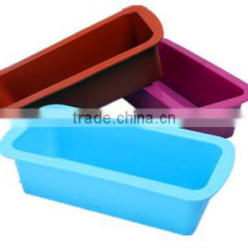 Eco-friendly microwave safe silicone rubber cake loaf cake tins