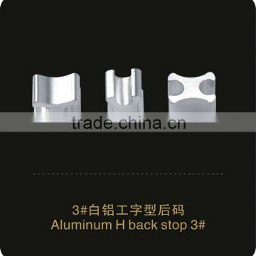 Aluminum H Bottom Stopper No.3 zipper garment accessories zipper wire stopper for garment