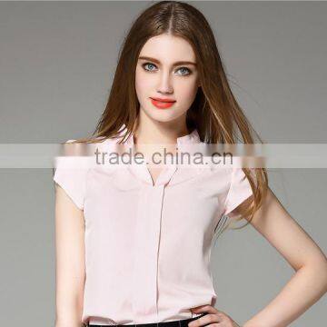 2016 Good Sale Women's Blouse By Chiffon With Collar photo-2