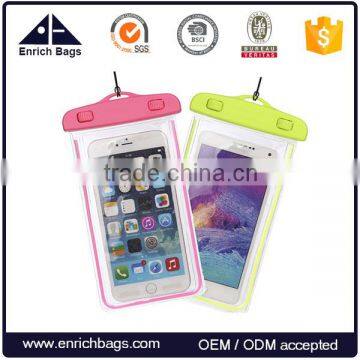 Enrich Waterproof Case, Clear Transparent Waterproof Cellphone Case Cover, Dry Bag for Swimming, Surfing