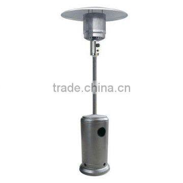 gardensun outdoor gas patio heater silver hammered