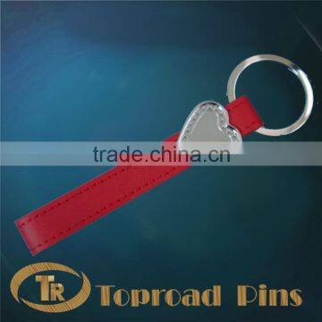 2015 Hot Sale Custom Metal Keychain With Leather photo-4