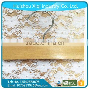 Hot Sale Nantural Wholesale Wooden Hanger for Pants With Two Plastic Clips photo-6