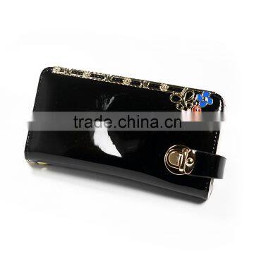 2015 New Fashion Lady Double Zipper Fency Mortise Lock Clutch photo-2