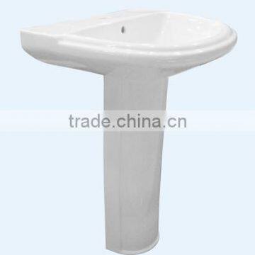 Y048 ceramic sanitary ware pedestal basin