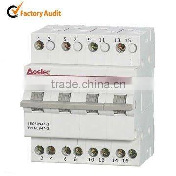 AUQ1 din rail mounting 32A Changeover Switch