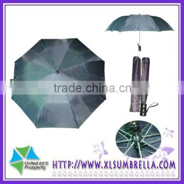 2 folding striped waterproof patio umbrellas