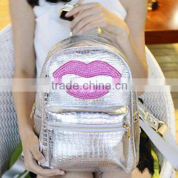 china wholesale leisure time blingbling cute backpack