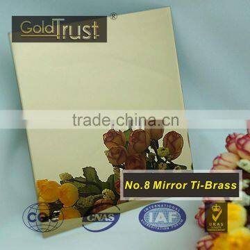 8k SM brass stainless steel sheet