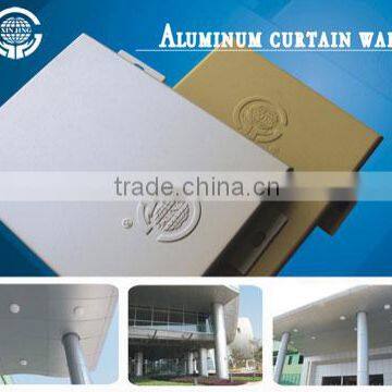 Square aluminium curtain wall