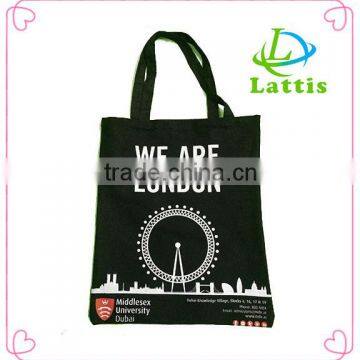 customed non-woven drawstring bag tote with cute printed