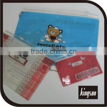 clear vinyl pvc zipper bags