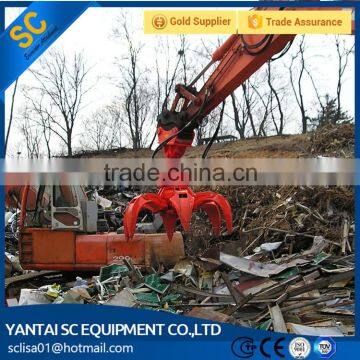 Hydraulic Orange Peel Grab bucket for grabing Metal, Waste