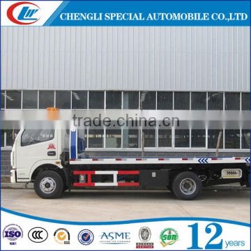 Dongfeng remote control tow truck 120hp medium duty recovery truck 4x2 wrecker tow trucks turbocharger tow truck for sale