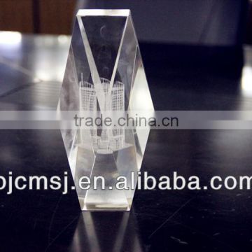 Meaningful souvenir 3D Laser crystal building model